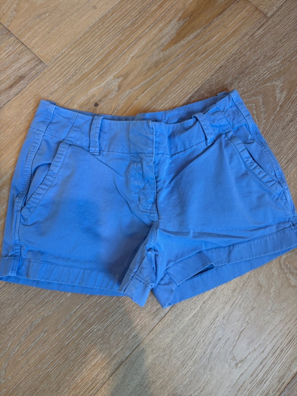Vineyard Vines Light Blue High-Waist Cotton Shorts